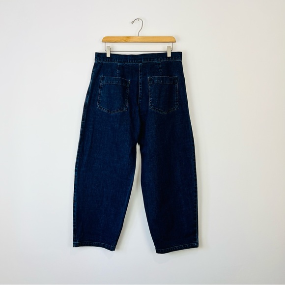 ISCHIKO OSKA Blue Mid Wash Denim Balloon Oversized Jeans UK 12 - Picture 10 of 15